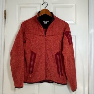 Arc'teryx Red/orange Fleece Jacket. Size medium